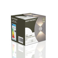LED Wandleuchte Houston Weiß 2 Watt 3000K doppelseitige Beleuchtung IP54 Spritzwasserdicht 3 Jahresgarantie