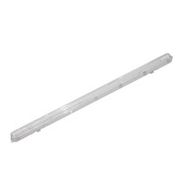 10x LED TL armatuur IP65 120 cm Koppelbaar 6000K incl. 18W LED buis RVS Clips