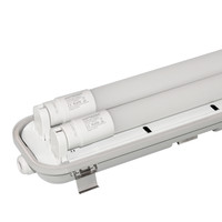 10x LED Wannenleuchte IP65 120 cm 4000K Inkl. 2x18 Watt LED Röhre