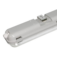 10x LED Wannenleuchte IP65 120 cm 4000K Inkl. 2x18 Watt LED Röhre