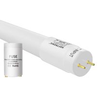 IP20 LED TL armatuur 60 cm incl. flikkervrije 2x9W 2340lm 3000K 130lm/W LED buis