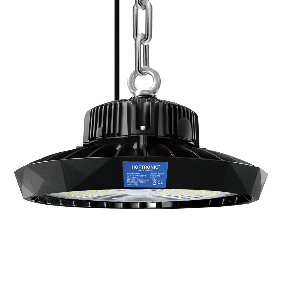 HOFTRONIC LED High bay Saturn 70W 120 IP65 Dimbaar 5700K 190lm/W Hoftronic Powered 5 jaar garantie