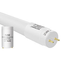 10x LED T8 TL buis 60 cm 9 Watt 1170lm 6000K Flikkervrij 130lm/W