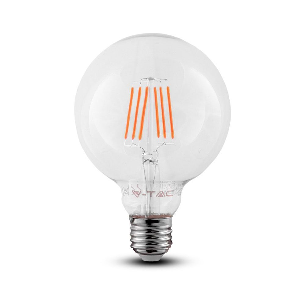 V-TAC LED Filament lamp 6 Watt E27 2700K Samsung