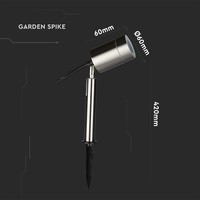 Nancy LED Spotlight stainless steel 6.5 Watt 4000K IP44 moisture resistant