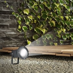 Set van 9 aluminium prikspots dimbaar 5 Watt GU10 6000K IP44 - Tuin spots, spots bodem buiten