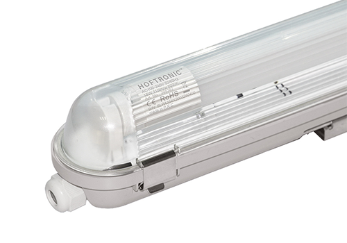 LED fixture IP65 6000K 120 cm Linkable incl. 18 Watt LED tube Stainless Steel Clips