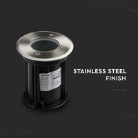 Ground spot stainless steel round suitable 5W 6000K IP65 water-proof 3 Years warranty