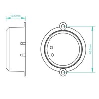 Set of 18 recessed LED spotlights Barcelona white IP44 5 Watt 2700K dimmable incl. remote control