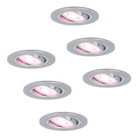 Set of 6 smart WiFi LED recessed spotlight Chandler RGBWW tiltable IP20