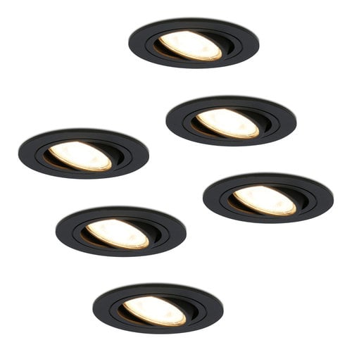 LETGOSPT LED Einbaustrahler 6er Set LED Einbaustrahler Spots