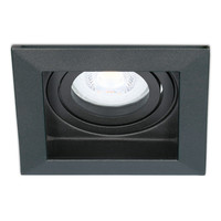 Dimbare LED inbouwspot Durham 5 Watt 6400K zwart kantelbaar IP20