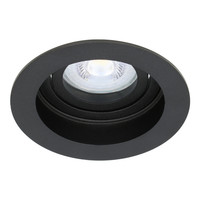 Dimmable recessed LED spotlight Laredo 5 Watt 6400K black tiltable IP20