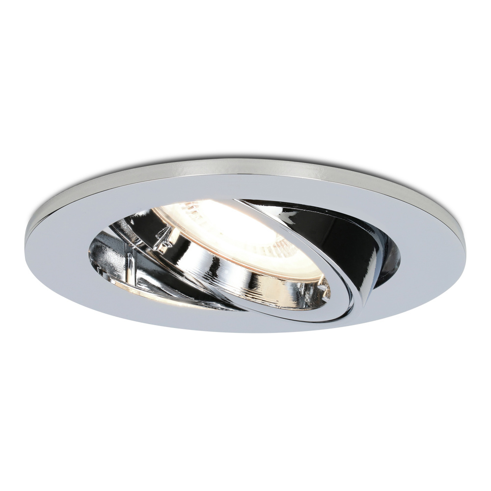 HOFTRONIC™ Maya LED dimbare inbouwspot Kantelbaar Neutraal wit 4000K incl. GU10 spot Chroom plafondspot IP20 voor binnen