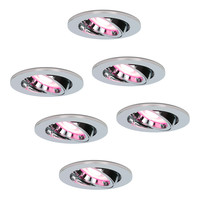 Satz von 6 intelligenten WiFi LED-Einbaustrahler Maya RGBWW Schwenkbar IP20