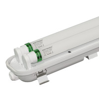 10x LED Wannenleuchte IP65 150 cm 4000K 2x30W 9600lm 160lm/W