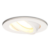 Dublin LED dimbare inbouwspot - Kantelbaar - Warm wit 2700K- incl. GU10 spot - Wit plafondspot - IP20 voor binnen