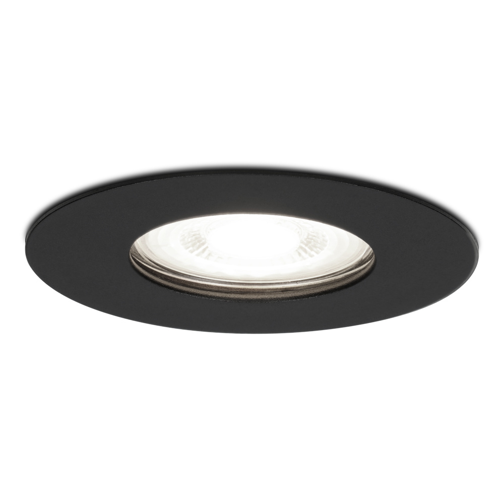 HOFTRONIC™ Dimbare LED inbouwspot Bari zwart GU10 5 Watt 6000K IP65 waterdicht
