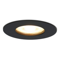 Dimbare LED inbouwspot Bari zwart GU10 5 Watt 2700K IP65 waterdicht