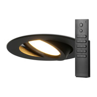 Satz mit 18 Stück LED Einbaustrahlern Rome Schwarz IP44 6 Watt Ultra Flach 2700K Dimmbar Schwenkbar inkl. Fernbedienung 5 Jahre Garantie