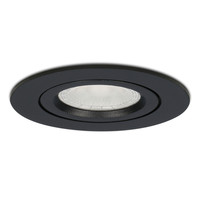 Satz mit 18 Stück LED Einbaustrahlern Rome Schwarz IP44 6 Watt Ultra Flach 2700K Dimmbar Schwenkbar inkl. Fernbedienung 5 Jahre Garantie