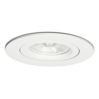 Set of 14 LED recessed downlights Rome white IP44 6 Watt 2700K dimmable tiltable incl. remote control 5 years warranty