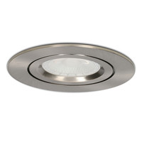 Set van 20 dimbare LED inbouwspots Rome - RVS - 6 Watt - Kantelbaar - 2700K warm wit - IP44 - Inclusief afstandsbediening - Geringe inbouwdiepte