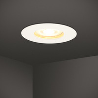 Set van 16 dimbare LED inbouwspots Bari wit GU10 5 Watt 2700K IP65 waterdicht incl. afstandsbediening