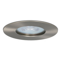 Set van 8 dimbare LED inbouwspots Bari RVS GU10 5 Watt 2700K IP65 waterdicht incl. afstandsbediening