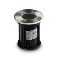 9x Grondspot RVS rond 5W 6000K IP65 waterdicht 3 jaar garantie