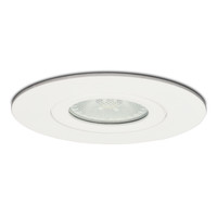 Set of 12 LED recessed downlights Naples IP65 8 Watt 2700K dimmable 360° tiltable white incl. remote control