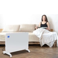 Glass Panel Heater - Electric heater - Panel Heater - Portable Heater - Display heater - White