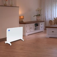 Glazen Paneelverwarmer - Elektrische kachel - Panel Heater - Paneelverwarming - Portable Heater - Display Heater - Wit