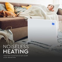 Glasflächenheizung - Elektrischer Heizer - Flächenheizer - Tragbarer Heizer - Display-Heizung - Weiß