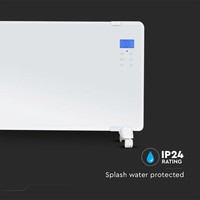 Glass Panel Heater - Electric heater - Panel Heater - Portable Heater - Display heater - White