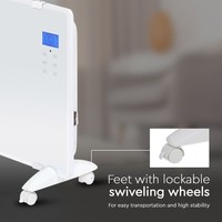 Glass Panel Heater - Electric heater - Panel Heater - Portable Heater - Display heater - White