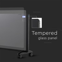 Elektrischer Heizer - Elektroheizkörper - Tragbare Elektroheizung mit Display-Heizung - Schwarz