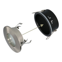 Dimbare LED inbouwspot Vegas GU10 5 Watt 6000K IP44