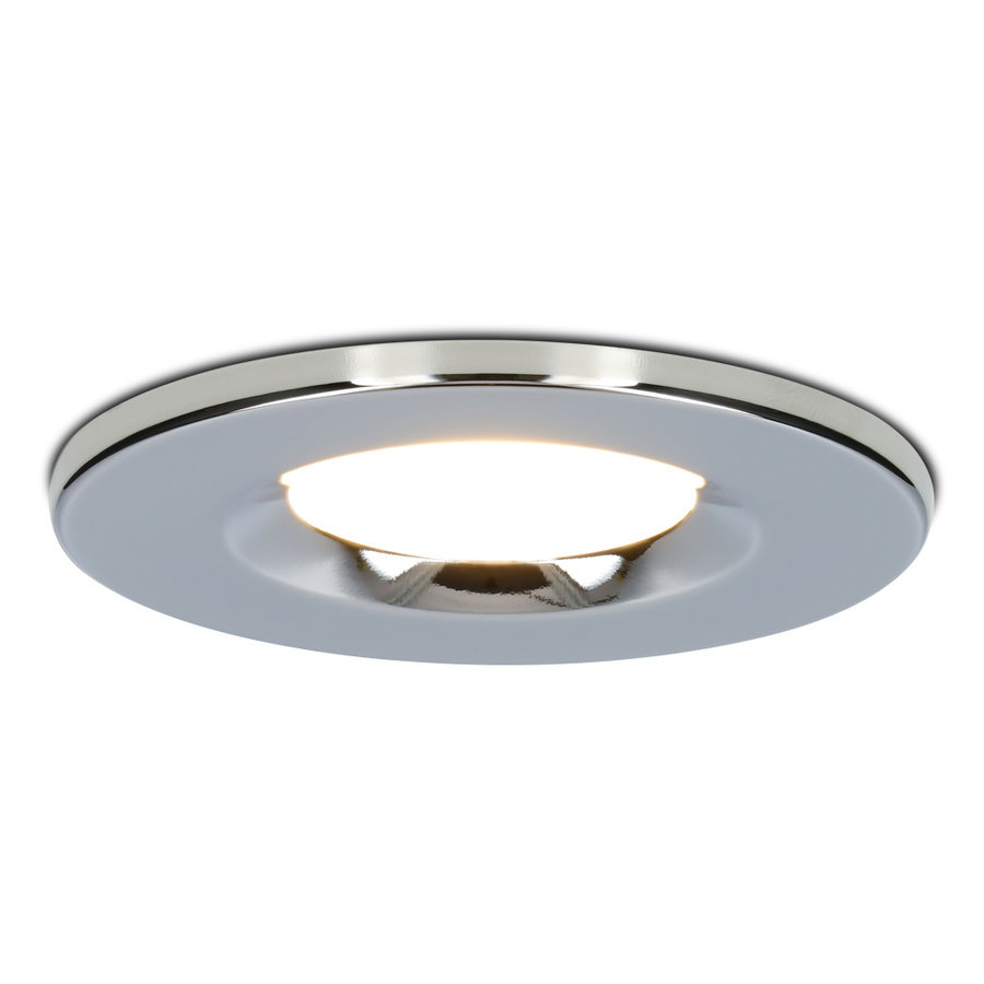 Dimmable LED downlight chrome Venezia 6 Watt 2700K IP65