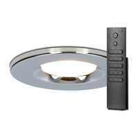 Set van 20 stuks dimbare LED inbouwspots chroom Venezia 6 Watt 2700K IP65 incl. afstandsbediening