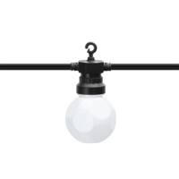 LED String Light - Lichterkette - 10 Milky LEDs - 8m - 3000K Warmweiß - IP44 Für den Außenbereich geeignet