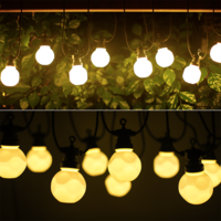 LED String Light - Lichterkette - 10 Milky LEDs - 8m - 3000K Warmweiß - IP44 Für den Außenbereich geeignet