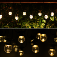 8m LED Prikkabel - String Light - 10 Transparante LEDs - 3000K Warm wit - IP44 Lichtsnoer buiten