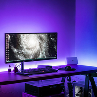Homeylux RGBWW Smart Starterset inklusive 3 Stück Smart 10 Watt E27 Birnen und 1 Stück 5 Meter Smart LED-Streifen mit Fernbedienung und App