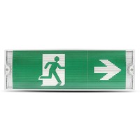 LED Noodverlichting met accu wand-/plafondmontage 3 Watt 6400K IP65 Spatwaterdicht Incl. pictogram met vluchtwegaanduiding