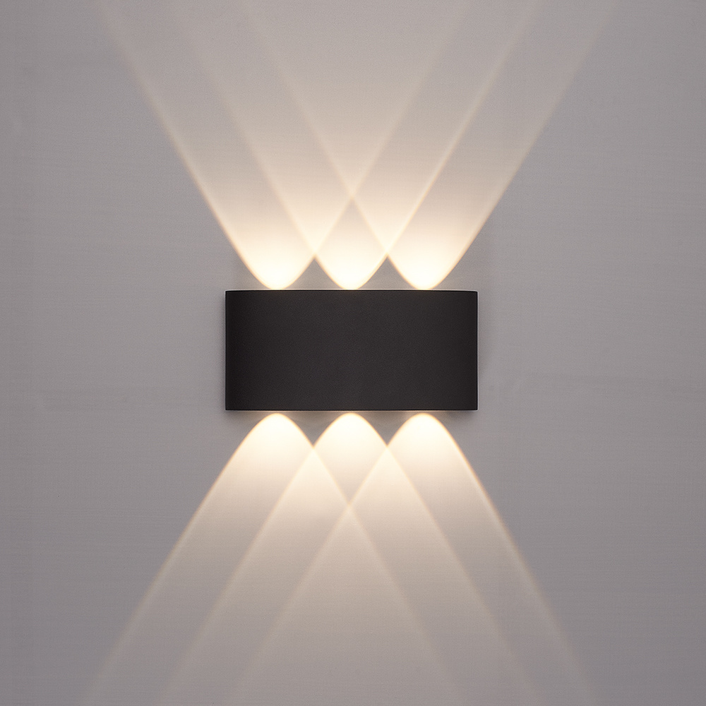 Tulsa dimbare LED wandlamp - Up & Down light - IP54 - 6 watt - 3000K warm wit - Binnen en buiten - 3 jaar garantie - Zwart voor binnen en buiten