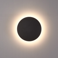 Casper LED Wall lamp Black - 3000K warm white - 6 Watt - Round - Wall lamp for indoor and outdoor use