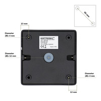 Dimmbare LED Deckenanbaustrahler Esto 4000K GU10 Schwarz IP20 Schwenkbar