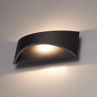 Lowa LED Wandleuchte - 3000 Kelvin warmweiß - 6 Watt - Up- & Down Licht - IP54 für den Innen- und Außenbereich - Moderne Wandleuchte - Doppelseitig - Schwarz