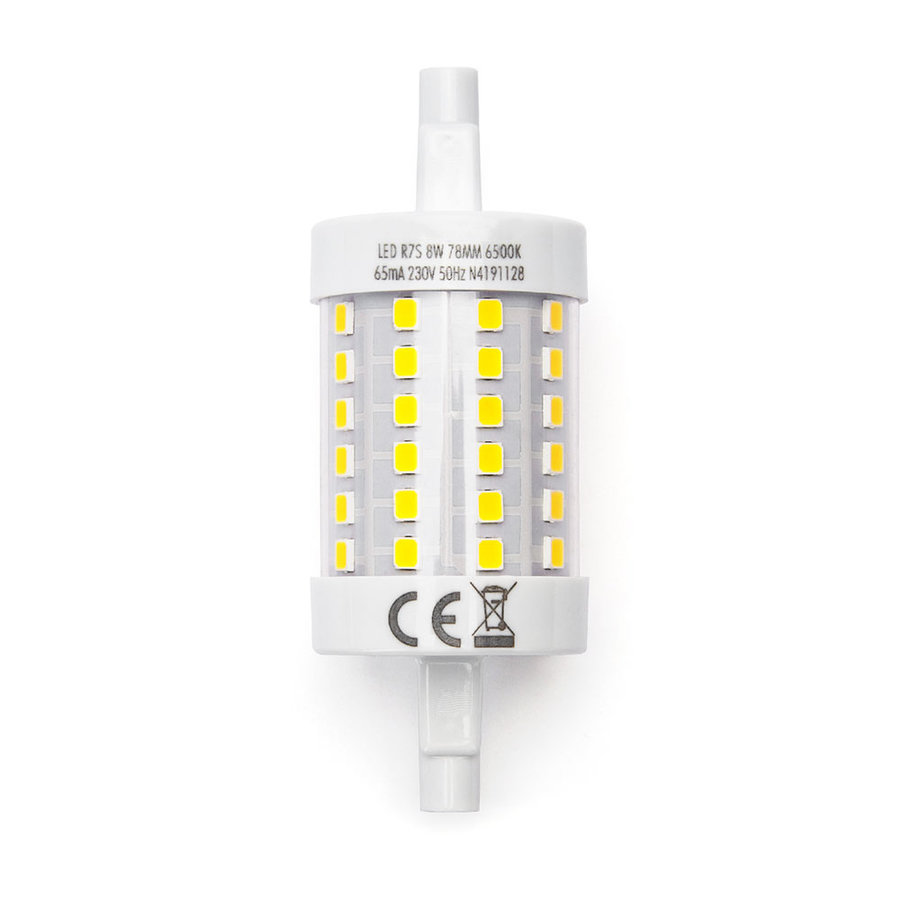 R7S LED Lamp 8 Watt 78 mm 6500K, 25.000 hour lifespan